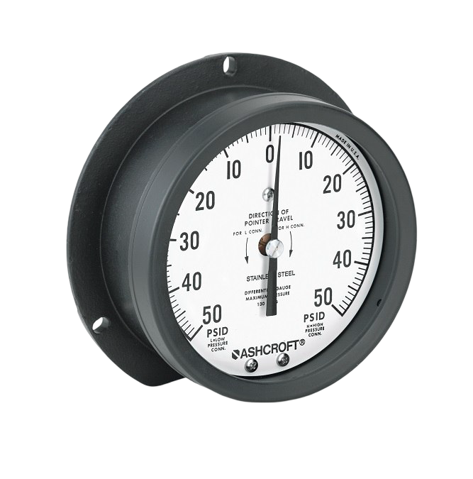 Stainless wetted differential gauge
